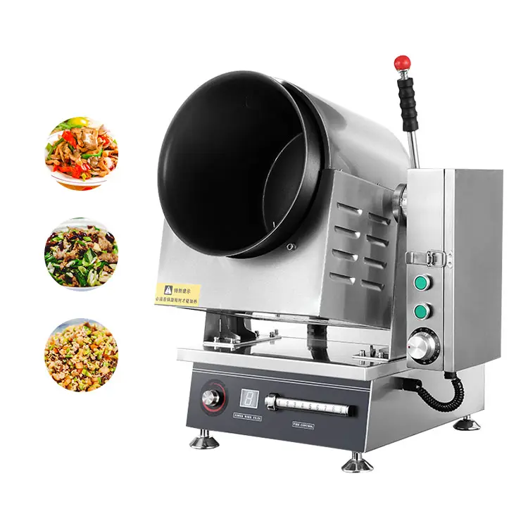 High Capacity Industrial Automatic Cooking Wok Green Tea Intelligent Cooking Machine