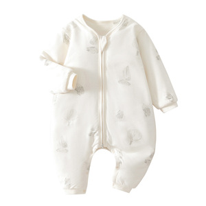 Sac de couchage pour bébé Particle Bear, en coton épais, avec fermeture éclair, jambes séparées, pour nourrissons et tout-petits, à porter en automne et en hiver - Product Image 5