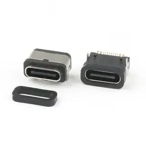 SMT tipo IP67 impermeable USB C 16P conector hembra