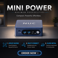 Nueva y Potente Mini PC de Escritorio Intel N150, 32 GB de RAM, 512 GB SSD, USB 3.2, LAN Gigabit, Windows 11 Pro, Juegos 4K, Oficina en Casa