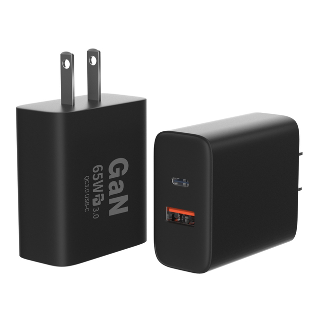 New Trending 65W Multi-Ports USB C Wall GaN Charger Mobile Phone Fast Travel PD Charging Adapter US EU AR Plug