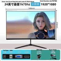Moniteur d'affichage de jeu 75Hz 144Hz 165Hz esports 19 pouces 20 pouces 22 pouces 24 pouces 27 pouces 32 pouces PC TV Monitor Display