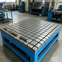 Plateforme modulaire en fonte anti-déformation sur mesure OEM avec rainures en T pour systèmes de mesure optique