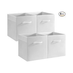 Khá Trắng Cube hộp lưu trữ cho quần áo và đồ lặt vặt gấp bin - Product Image 1