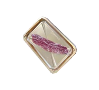 Barquette d'emballage sous vide durable en PP thermoformé, personnalisable (couleur et logo), forme rectangulaire, pour steak