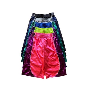 Shorts Bermuda pour homme, couleur noire unie, taille élastique, séchage rapide, décontractés, en toile tricotée, avec cordon de serrage, poches, en polyester - Product Image 6