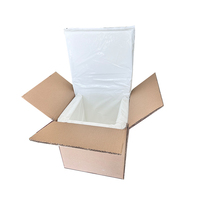 Doublure de boîte isolante en mousse compressible sous vide, mousse de polyuréthane flexible pour l'expédition de produits pharmaceutiques et d'aliments congelés