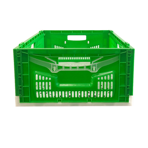 Panier pliable en maille pour livraison du dernier kilomètre, bac <span class=keywords><strong>de</strong></span> rangement en plastique empilable, léger (<1 kg) avec poignées <span class=keywords><strong>de</strong></span> transport pour livreurs - Product Image 4