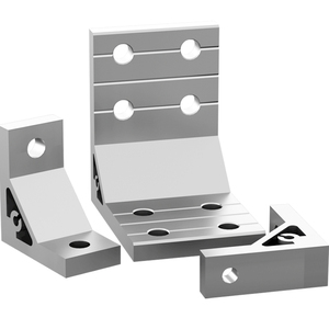 Connecteur d'angle extrudé à 90 degrés en alliage d'aluminium 4040, fixation à angle droit pour assemblage de cadre industriel - Product Image 1