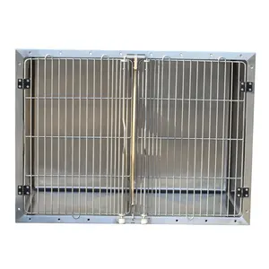 Cage en acier inoxydable pour animaux de compagnie Aeolus Assemblage modulaire Soins pour chiens Salon de toilettage Boutique Cage en acier inoxydable pour animaux de compagnie