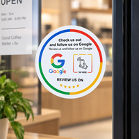 Acryl-PVC-Bewertungsplatte mit NFC-Aufkleber NTAG215 NFC-Chip QR-Code für Kassentische und Tischplatten