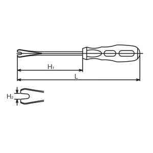 KOKEN - 169-6 Outil pour le levage de clips et le revêtement de gardien de but - EAN 4991644249510 CARROSSERIE ET TÔLES - Product Image 2