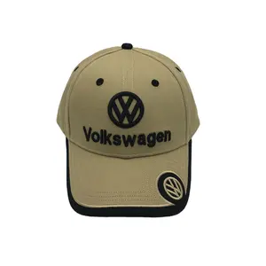 custom embroidered branded car 3D logo event cotton twill baseball caps hats in stock car logo baseball cap