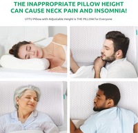 Oreiller de luxe en mousse à mémoire de forme avec soutien cervical ergonomique pour soulager les douleurs cervicales et favoriser un sommeil confortable
