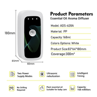 Diffuseur d'arômes ultrasonique en plastique alimenté par USB de haute qualité, humidificateur, purificateur d'air essentiel pour la maison et la voiture avec télécommande