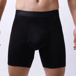 Venta caliente de fábrica 95% nylon 5% spandex ropa interior masculina Calzoncillos Bóxer largos para hombres Calzoncillos Bóxer largos suaves personalizados para hombres - Product Image 4