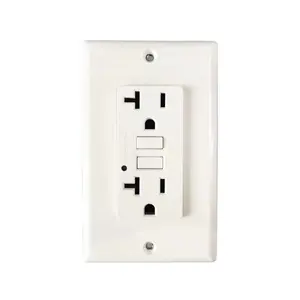 US Canada Standard Electrical Outlet Socket 20A 20 Amp GFCI Duplex Receptacle 110V 220V GFCI Plug