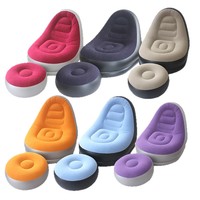 Canapé gonflable au design moderne, chaise de loisirs pliable et portable pour dortoir, chambre, salon, camping en plein air