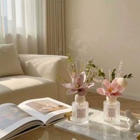 Ornements floraux séchés d'aromathérapie sans flamme, décoration d'intérieur haut de gamme style INS pour la maison, chambre à coucher, ambiance décontractée du week-end
