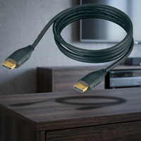 Câble Coaxial Plaqué Or 4K 3D 1080p 5 Mètres 18 Gbps avec Gaine PVC pour HDTV, Projecteur, Moniteur