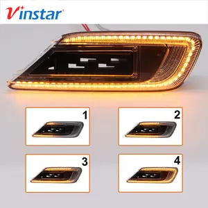 OEM Style Dynamic Sequential Clear Amber Led Turn Signal Side Marker Blinker Indicafor Light For Mini Cooper F54 Clubman 2015-