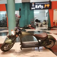Skuter Listrik Citycoco 1500w 60v 20ah Baterai Model M1 di Cina, Disetujui EEC COC, Suku Cadang Citycoco