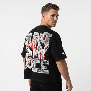 Silence Is My Voice Printed Regular Fit T-Shirt <b>Men</b> Streetwear <b>Turtleneck</b> Short Sleeve 100% Cotton Jersey Solid Black - Product Image 6