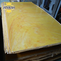 JINBAO 2.8mm 3mm Feuille de stratifié acrylique doré en marbre de taille personnalisée pour la cuisine