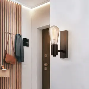 2024 rétro applique murale industrielle ferme <span class=keywords><strong>luminaire</strong></span> <span class=keywords><strong>suspendu</strong></span> Edison éclairage E27 applique murale rotative pour salon - Product Image 1