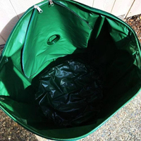 Baril à eau de pluie pliable anti-fuite avec filtre en maille sur le dessus pour empêcher les débris d'entrer