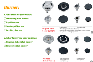 Fornelli in vetro fornello a 6 fuochi gpl elettrodomestici da cucina piani cottura temperati Estufas un durevole fornello a <span class=keywords><strong>Gas</strong></span> Cocina - Product Image 3