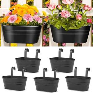 Jardinière en plastique suspendue légère <span class=keywords><strong>Gaudi</strong></span> Pot de fleur succulent mural Trous de drainage Kit de jardin vertical intérieur/extérieur - Product Image 6