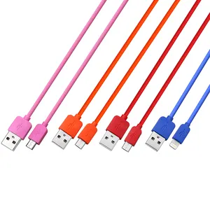 professioneller hersteller mikro-usb-kabel 1 m nylon geflochtenes hochwertiges usb-kabel für handy