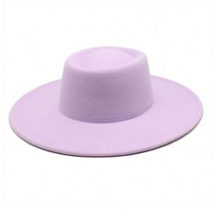 Sombrero Fedora Elegante y Moderno para Mujer, Ala Ancha de 9.5cm, Personalizable, de Algodón, para Fiestas, Eventos Casuales, Pesca, Negocios y Actividades al Aire Libre - Product Image 3
