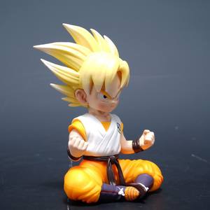 Figura Coleccionable de Goku <span class=keywords><strong>Super</strong></span> Saiyan de DBZ, Estilo Q, con Símbolo de Kame, Gi y Postura Sentada, Perfecta para Fanáticos del Anime y Decoración de Escritorio - Product Image 2