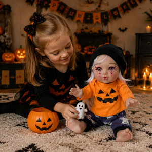 BAkwbwBY Wholesale 15 Inch Halloween Vampire Reborn Doll Realistic Gothic Baby Doll for Collectors Gifts Party Display and Decor - Product Image 1