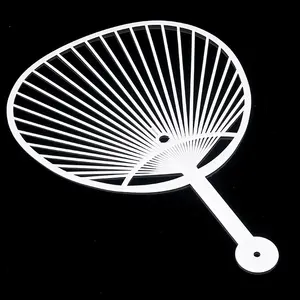 Round Decorative Blank PP Round Circular Hand Fan