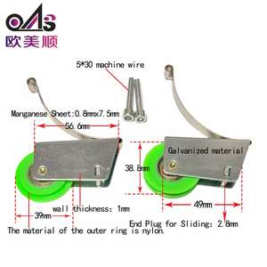 <span class=keywords><strong>Rueda</strong></span> de Nylon Personalizada para <span class=keywords><strong>Puerta</strong></span> <span class=keywords><strong>Corredera</strong></span> de <span class=keywords><strong>Armario</strong></span>, Fácil de Instalar, Silenciosa, para Cocina - Product Image 2