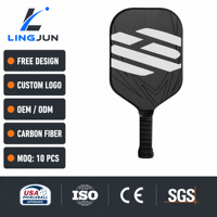 Raquette de pickleball d'entraînement personnalisée TFP T700 en fibre de carbone brute 18k titane de haute qualité et durable