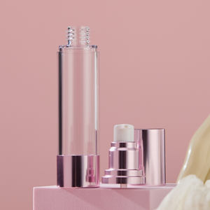 Flacon pompe sans air rond de 50 ml, meilleure étanchéité, utilisation élevée, hydratation longue durée, maquillage, matériau AS - Product Image 3