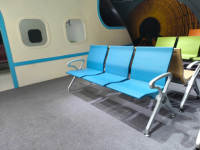 Chaises d'attente électriques en alliage d'aluminium avec port USB personnalisable de haute qualité pour l'hôpital, l'école, la clinique, le cabinet dentaire