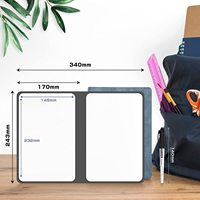 Carnet effaçable à sec personnalisable avec logo et couleur sur mesure, en PET réutilisable, portable, pour réunions, bureau et domicile