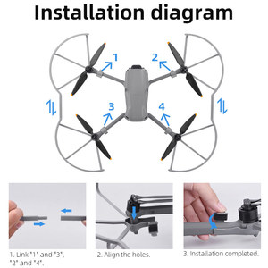 超軽量プロペラガード保護保護保護保護ブレード衝突防止リング小道具ドローンアクセサリーDJI Air <span class=keywords><strong>3</strong></span>用 - Product Image 6
