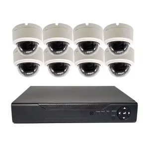 نظام كاميرات مراقبة CCTV 8/16/32 CH AHD DVR Kit 5MP نظام المراقبة بالفيديو حساس للحركة البشرية