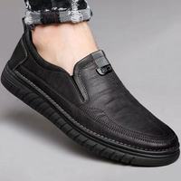 Chaussures décontractées à enfiler pour hommes, respirantes, avec empeigne souple et semelle souple, pour un usage quotidien