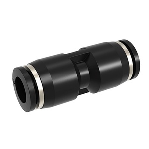 Conector de Tubo Reductor de Tamaño de un Toque HOFUJNG, Conexiones Neumáticas de Empuje PG, Acero Inoxidable, Directo de Fábrica, Color Rojo - Product Image 1