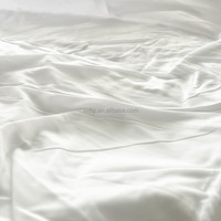 Tissu en microfibre 100% polyester, finition peau de pêche, blanc blanchi, brossé, pour sublimation d'impression, vente en gros