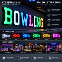 Lettres en relief 3D personnalisées avec éclairage LED et bordure métallique pour enseignes publicitaires lumineuses de façade de magasin