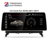 YZG 12.3 Pouces 4 + 64GB 4G SIM 1920X720 Android Navigation Multimédia Auto radio pour Bmw X3 F25 X4 F26 2010 2013 2014 2016 Android