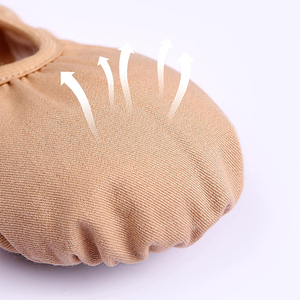 Scarpe da balletto per ragazze, scarpe da ballo in <span class=keywords><strong>pelle</strong></span> con suola divisa scarpe da ballo, scarpette da balletto per bambine piccole/grandi bambini - Product Image 2